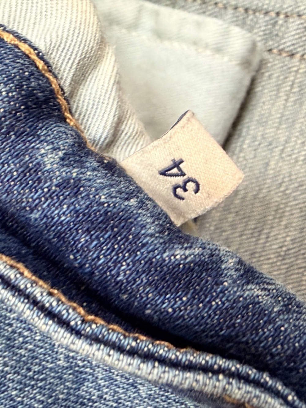Oliver Logan Cropped Wide Leg Jeans Raw Hem Size 34 High Rise - Picture 3 of 7